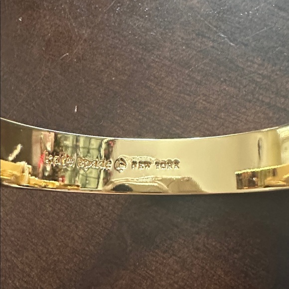 Kate Spade Flutter Floral Gold and Pink Bracelet and Earrings set. - Picture 2 of 10